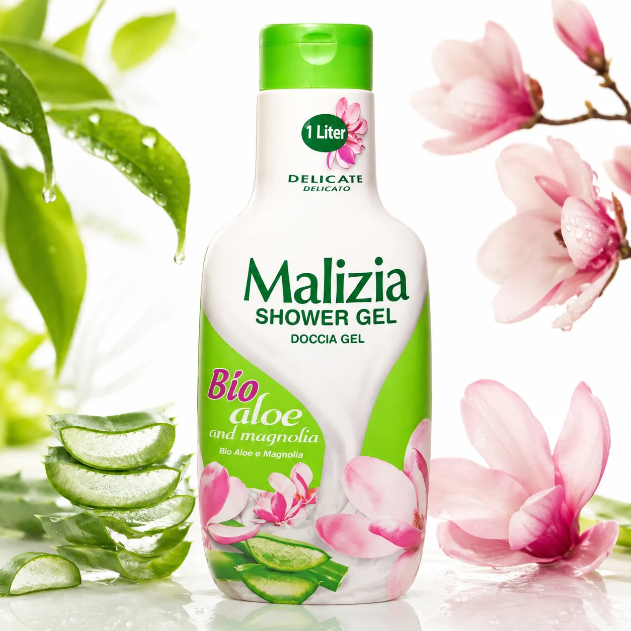 Malizia Shower Gel Bio Aloe y Magnolia – 1 L