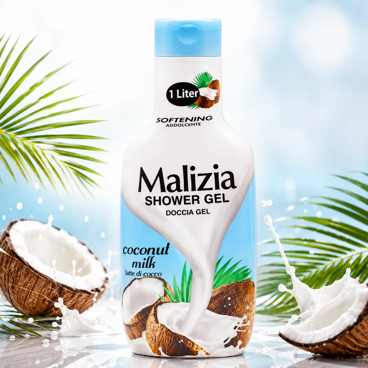 Malizia Shower Gel Coconut Milk – 1 L