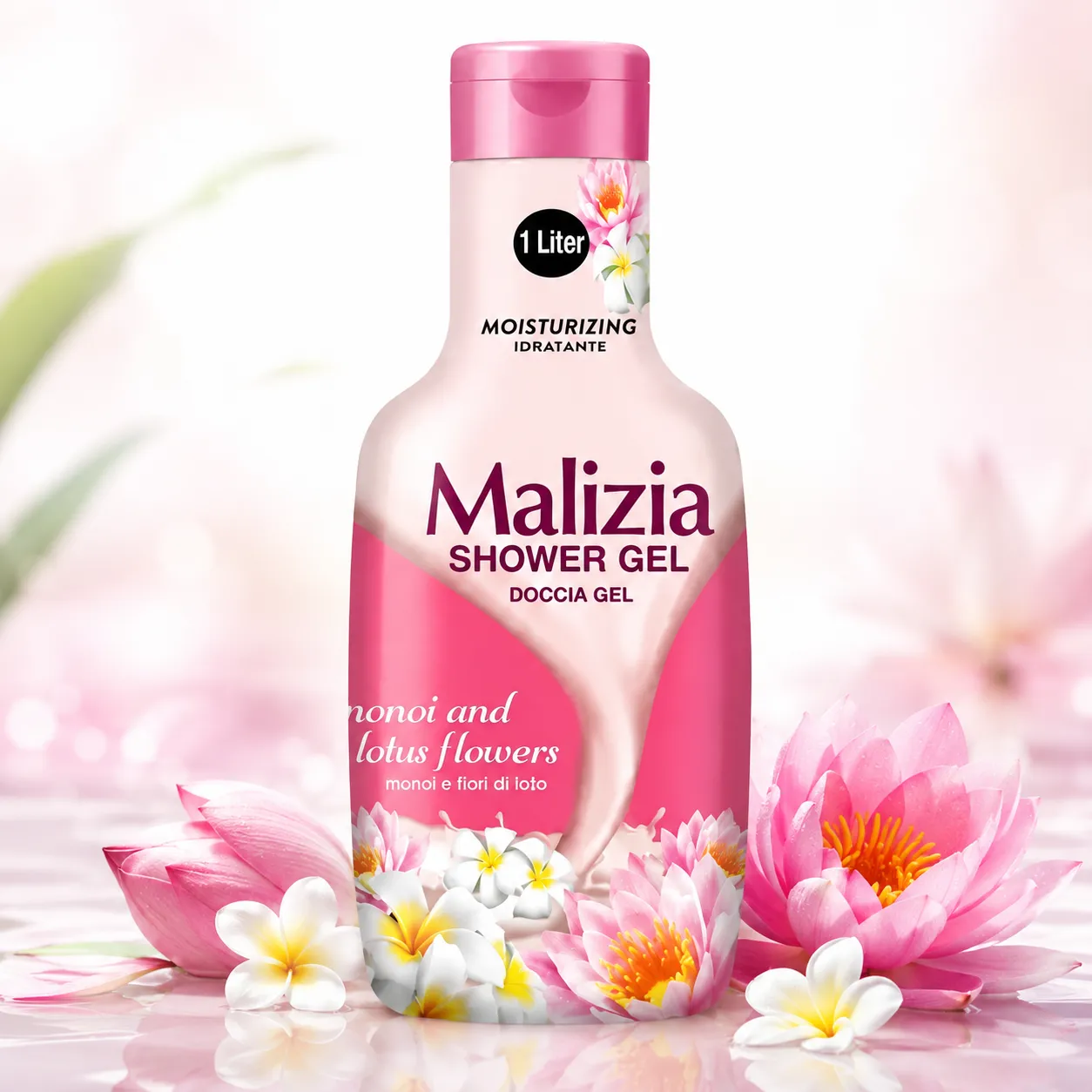 Malizia Shower Gel Monoi y Flores de Loto – 1 L