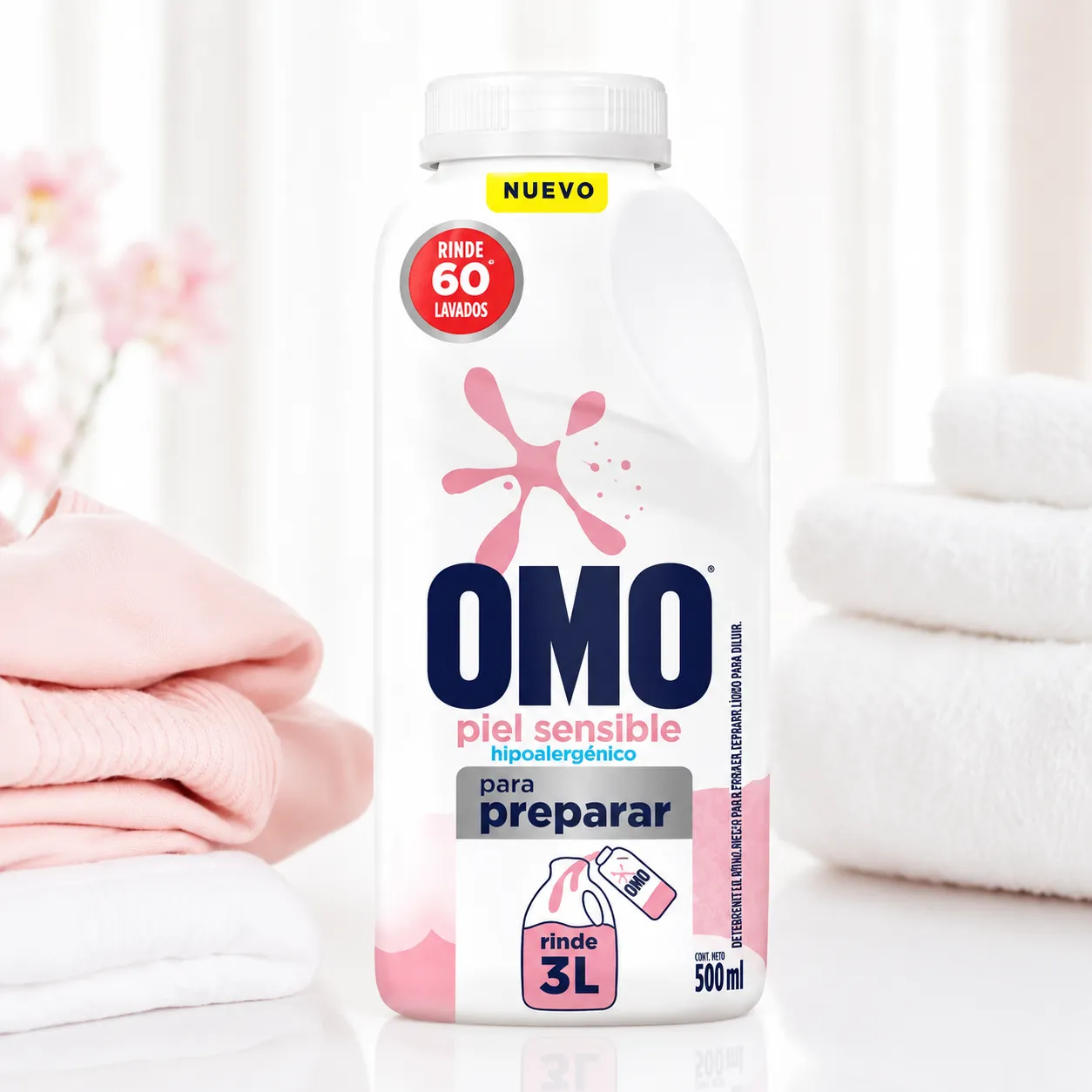 OMO Piel Sensible Hipoalergénico para Preparar – 500 ml