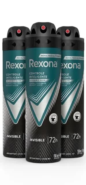 pack 3 Rexona invisible hombre